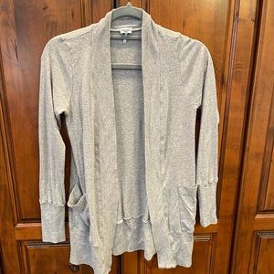 Splendid cotton open cardigan with pockets
